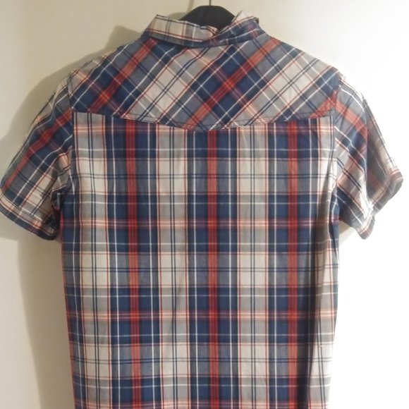 Silver Jeans Boys Plaid T-Shirt - Picture 3 of 5